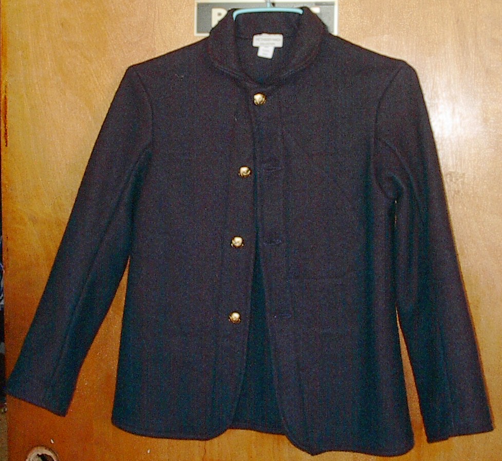 Unlined Four Button Sack Coat